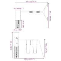 Speelhuis massief grenenhout - thumbnail