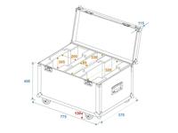 ROADINGER Flightcase 2x DMH-75.i/DMH-80/TMH XB-130 - thumbnail