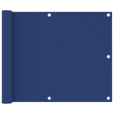 Balkonscherm 75x500 cm oxford stof blauw