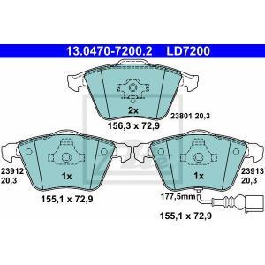Low dust Keramische remblokken 13047072002 Low dust Keramische remblokken 13047072002