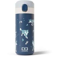 Geïsoleerde waterfles met tuit - MONBENTO - Kinderen - Snelopenende dop - Pop Wolf - thumbnail