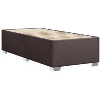 Bedframe zonder matras 80x200 cm stof donkerbruin - thumbnail
