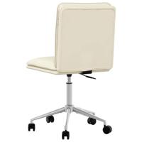 Eetkamerstoel kunstleer crmekleurig - thumbnail