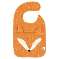 Badstof slabbetje met dierenkop TRIXIE sinaasappel - thumbnail
