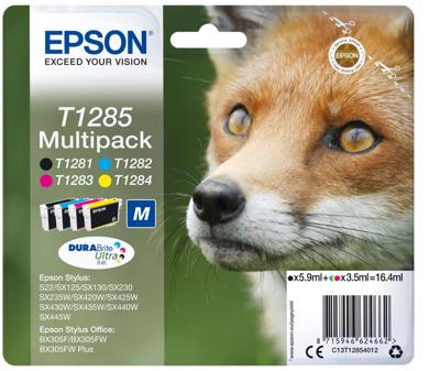 Huismerk Epson T1285 Inktcartridges Multipack (zwart + 3 kleuren) Huismerk Epson T1285 Inktcartridges Multipack (zwart + 3 kleuren)