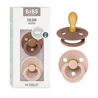 BIBS Fopspeen 6-18 Maanden Symmetrical Blush/Woodchuck - thumbnail
