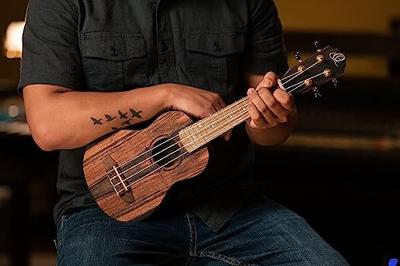 Ortega Ebony Series RUEB-SO sopraan ukelele met gigbag