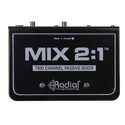 Radial MIX 2:1 passieve 2-kanaals mixer Radial MIX 2:1 passieve 2-kanaals mixer