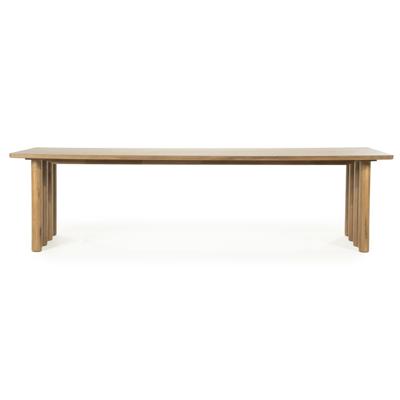 Eleonora Eettafel 'Jake' Eiken, 300 x 100cm, kleur Bruin