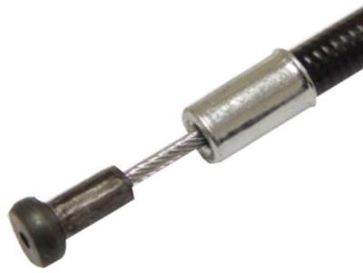 Edge koppelingskabel / remkabel 1700 / 2000mm v-nippel zwart