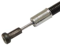 Edge koppelingskabel / remkabel 1700 / 2000mm v-nippel zwart - thumbnail