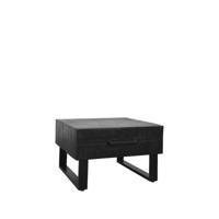 LABEL51 Salontafel 'Santos' Mangohout, 64 x 70cm, kleur Zwart - thumbnail