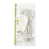 Coaxkabel 90 dB | IEC (Coax) Male - IEC (Coax) Male | 1,5 m | Wit - thumbnail