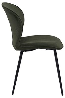 Bendt Eetkamerstoel 'Joya' Rib, kleur Olive Green - thumbnail