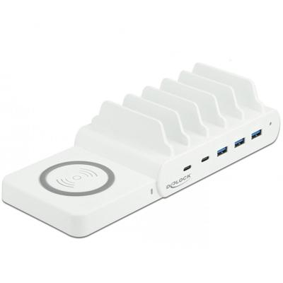 Qi oplader + USB hub