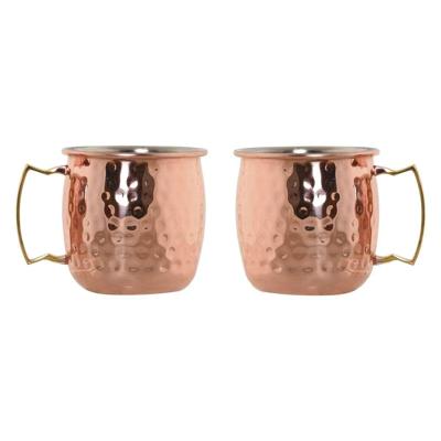 Set van 2 mokken Home ESPRIT Gouden 480 ml Set van 2 mokken Home ESPRIT Gouden 480 ml
