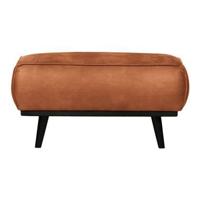 WOOOD Hocker 'Statement' Eco Leder, kleur Cognac - thumbnail