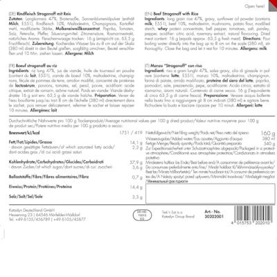 Trek&apos;n eat Beef Stroganoff With Rice Reismaaltijd Multi 160 g - thumbnail
