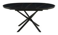Artistiq Uitschuifbare Eettafel 'Arminda' 120 / 160 x 120cm, kleur zwart - thumbnail