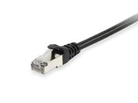 Equip 605590 RJ45 Netwerkkabel, patchkabel CAT 6 S/FTP 1.00 m Zwart Vergulde steekcontacten 1 stuk(s) - thumbnail