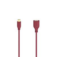 HAMA Flexi-Slim USB-C-OTG-kabel, USB 2.0, 480 Mbit/s, Chilli Pepper, 0,15 m - thumbnail
