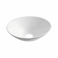GO by Van Marcke Juno semi-inbouwwastafel rond 42,5x42,5x16,5cm porselein wit TR400 - thumbnail