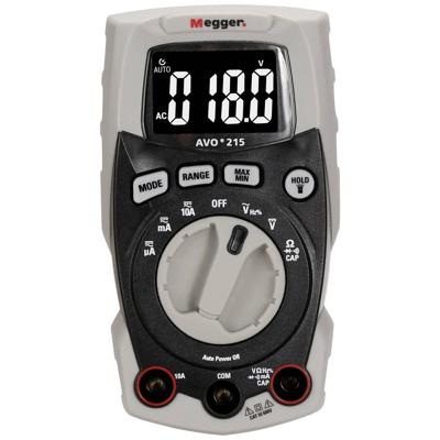 Megger AVO215 Multimeter Digitaal CAT III 600 V Weergave (counts): 4000 Megger AVO215 Multimeter Digitaal CAT III 600 V Weergave (counts): 4000