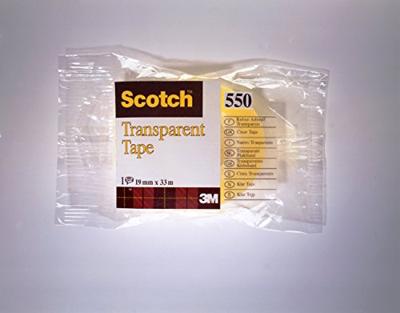 Plakband scotch 550 15mmx66m transparant | 10 stuks