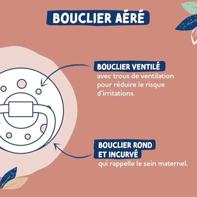 Dodie Gaia fopspenen +6m van natuurrubber - Verpakking van 2