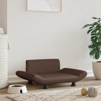 Hondenmand 70x45x28 cm kunstleer bruin - thumbnail