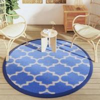 VidaXL Buitenkleed arakil ø160 cm polypropeen blauw - thumbnail