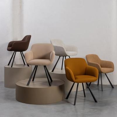 WOOOD Juno Eetkamerstoel - Polyester - Curry - 79x58x58