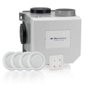 Itho Daalderop CVE-S eco fan ventilator box alles-in-1 pakket SE/SH + vochtsensor + RFT auto + 4 ventielen - euro stekker & perilex stekker - thumbnail