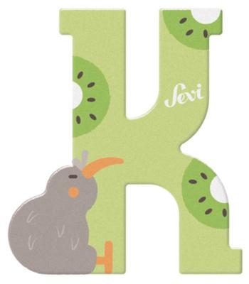 Sevi letter k kiwi: 10 cm (83011)