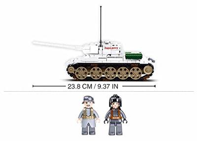 Sluban Army T-34/85 Battle Tank bouwstenen set - wit (M38-B0978)