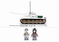 Sluban Army T-34/85 Battle Tank bouwstenen set - wit (M38-B0978) - thumbnail