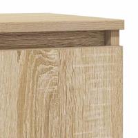 Dressoir met lade 71x35x84 cm spaanplaat sonoma eikenkleurig - thumbnail