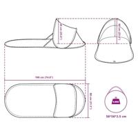 Strandtent pop-up waterdicht grijs - thumbnail