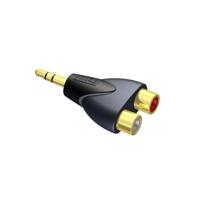 Procab CLP211 2x RCA naar 1x Mini-Jack stereo verloopplug - thumbnail