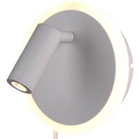 LED Wandlamp - Trion Jodan - 7W - Warm Wit 3000K - Rond - Mat Wit - Aluminium - thumbnail