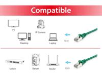 Equip 605546 RJ45 Netwerkkabel, patchkabel CAT 6 S/FTP 10.00 m Groen Vergulde steekcontacten 1 stuk(s) - thumbnail