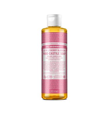 Dr. Bronner's Vloeibare zeep - pure castile - cherry blossom - 240 ml