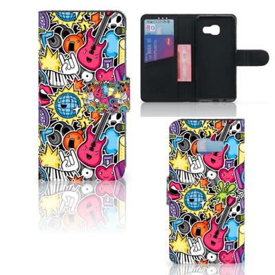 Samsung Galaxy A3 2017 | Wallet Case | met Pasjes | Punk Rock Samsung Galaxy A3 2017 | Wallet Case | met Pasjes | Punk Rock
