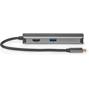 Nedis USB Multi-Port Adapter | USB 3.2 Gen 1 | USB-C Male | HDMI Female / RJ45 Female / 3x USB-A Female | 5 Gbps | 0.20 m | Rond | Verguld | PVC | Nedis USB Multi-Port Adapter | USB 3.2 Gen 1 | USB-C Male | HDMI Female / RJ45 Female / 3x USB-A Female | 5 Gbps | 0.20 m | Rond | Verguld | PVC |