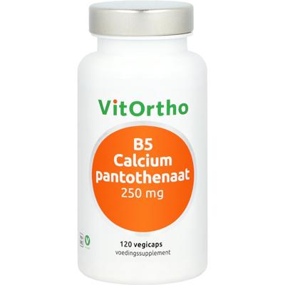 VitOrtho B5 Calciumpantothenaat 250mg Capsules VitOrtho B5 Calciumpantothenaat 250mg Capsules