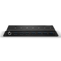 LINDY 7 Port USB 3.0 Metall Hub 43128 USB-hub 7 poorten USB-A USB 3.0 5 GBit/s Zwart - thumbnail