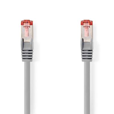 Nedis CAT6 Netwerkkabel | RJ45 Male | RJ45 Male | S/FTP | 7.50 m | Rond | LSZH | Grijs | Label - CCGL85221GY75