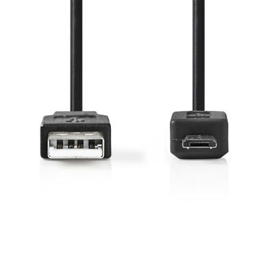 USB 2.0-Kabel | A Male - Micro-B Male | 2,0 m | Zwart