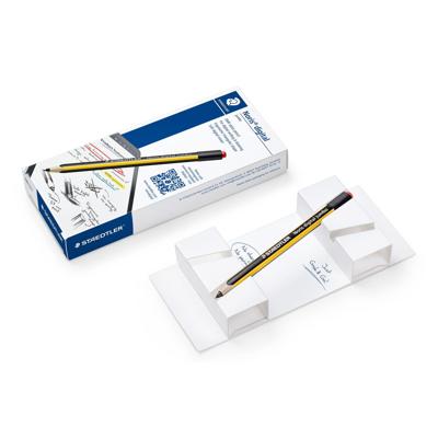 Staedtler Noris Digitale Jumbo 180J 22. EMR Stylus met Zachte Digitale Gum, Stylus voor Digitaal Schrijven en Tekenen Op EMR-Touchscreens, 4.096 Drukniveaus, Fijn 0.7 mm Punt, Zwart/Geel, 1 Stuk