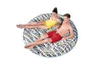 Bestway Rond Luchtbed Zomerteksten - 188 x 188 x 25 cm - thumbnail